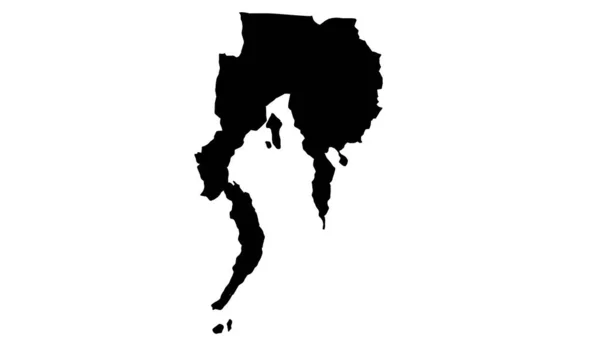 Mapa Regionu Davao Sylwetka Filipinach — Wektor stockowy