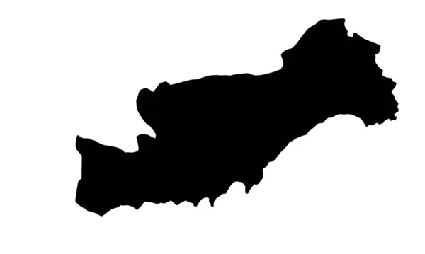 Mersin Stadtplan Silhouette Der Türkei — Stockvektor
