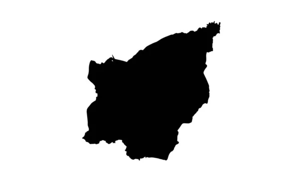 Силуетна Карта Країни Сан Марино Європа — стоковий вектор