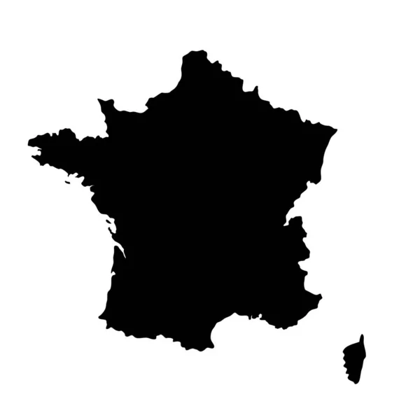 Parigi Mappa Della Città Silhouette Francia — Vettoriale Stock