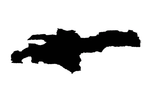 Mapa Manizales Silueta Colombia — Vector de stock