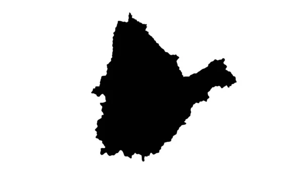 ケニアのブンゴマ市地図シルエット — ストックベクタ