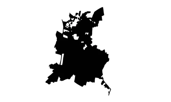 Χάρτης Σιλουέτας Της Πόλης Berea Στο Κεντάκι — Διανυσματικό Αρχείο