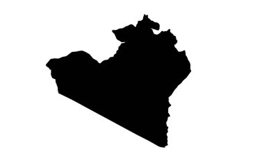 Narok İlçesi harita silueti Kenya 'da