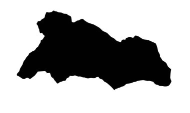 Tabriz şehir haritası silueti İran 'da