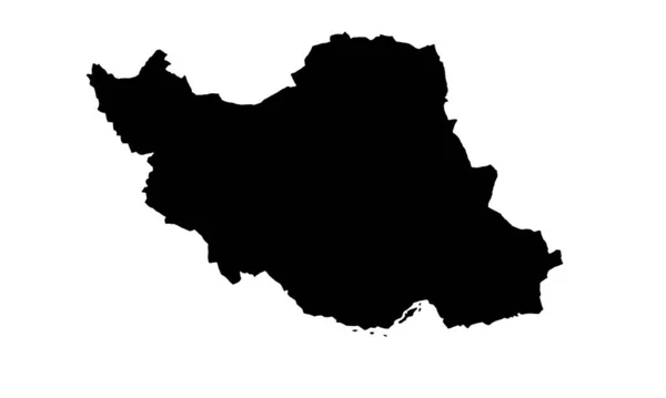 Iran Carte Pays Silhouette Moyen Orient Timur — Image vectorielle