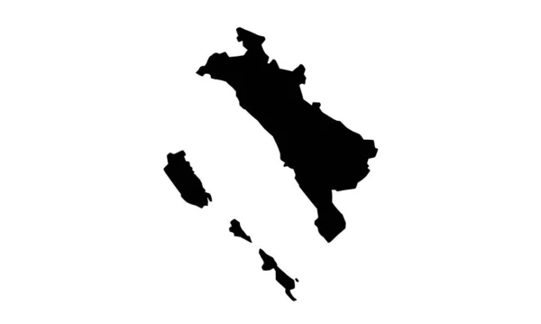 印度尼西亚西苏门答腊省概况图 — 图库矢量图片