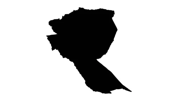 Mutomo Stadtplan Silhouette Kenia — Stockvektor