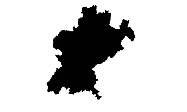 Carte Ville Santarem Silhouette Portugal — Image vectorielle