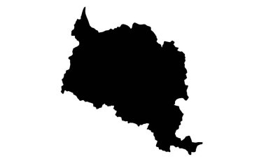 Güney Kore 'de Chungju şehir haritası silueti