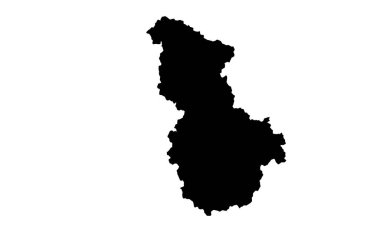 Güney Kore 'deki Sejong şehrinin şehir haritası silueti.