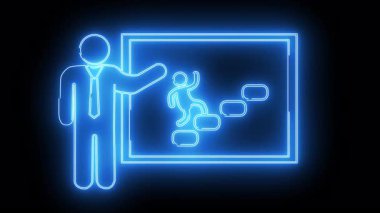 Yeni özetlenmiş figür, basamakları tırmanan bir tahtaya işaret ediyor