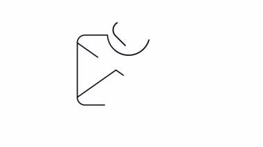 Üzerinde kalp sembolü olan dairesel bir uyarı olan basit bir zarf çizimi