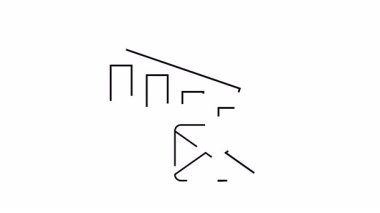 Çubuklar ve bir e- posta simgesi tarafından temsil edilen e- posta pazarlaması için aşağı yönlü bir eğilim gösteriliyor