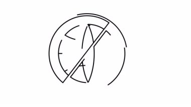 Küresel erişimin kısıtlanmasını ya da inkarı simgeleyen çift daireler içinde bir küresel simge çizilir.