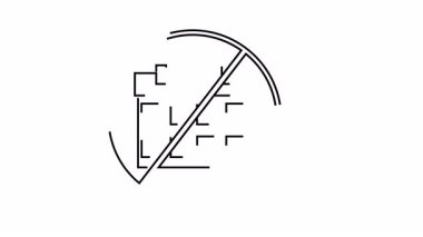 Bir çizgi çizimi, yasağı veya iptali gösteren yasaklı bir takvim gösterir.