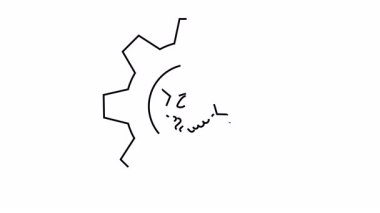 Dişliler, beyaz arkaplanda siyah çember şeklinde tokalaşmayı kapsar