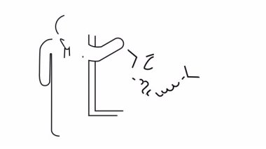 Çerçeveli el sıkışma illüstrasyonunun yanında duran