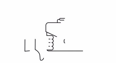 Bir el, bir evrak çantasının yanında baş parmak hareketi yapar.