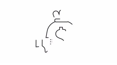 Üzerinde dolar işareti olan bir para çantasının üstünde baş parmak işareti var.