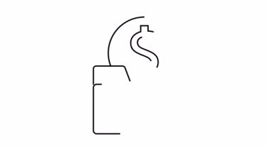 Bir klasör üzerinde dolar işareti olan bir madeni paranın altında durur.