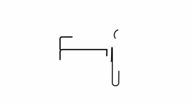 Basit bir siyah çizgi çizimi Dosya dizininin yanında duran bir kişi