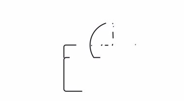 Arkasında saat yüzü olan biçimlendirilmiş bir klasör simgesi. Her ikisi de beyaz arkaplana karşı siyahla çizilmiş.