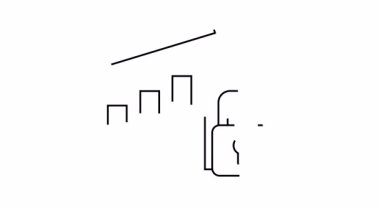 Yükselen bir ok ve sağında asma kilit olan bir çubuk grafiği