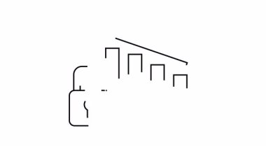 Bir kilit simgesi bir çubuk grafiğinin önünde durur ve aşağı doğru ok ile kaplanır.