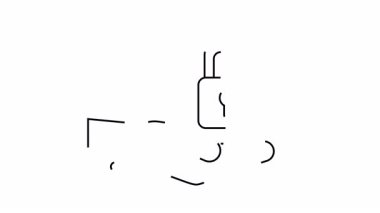 Lineart Hand asma kilit tutuyor