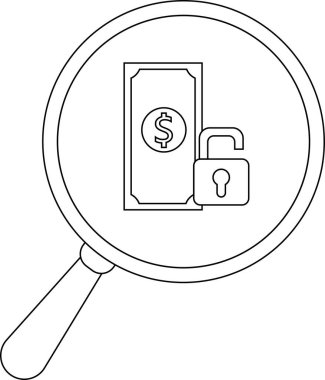 Unlocked phone under a magnifying glass with the lock open on its screen