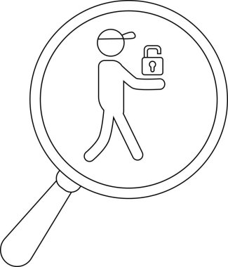 Unlocked phone under a magnifying glass with the lock open on its screen