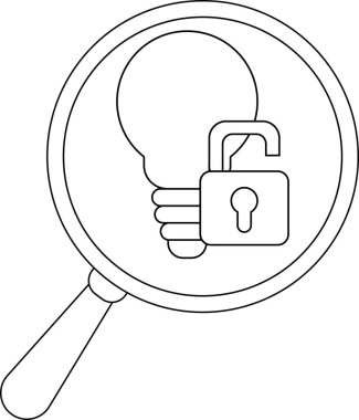 Unlocked phone under a magnifying glass with the lock open on its screen