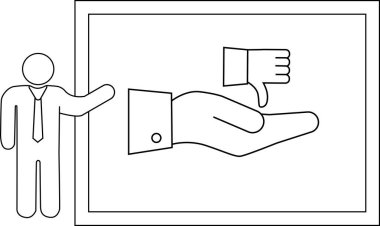 Bir sunucu, el ele tutuşmuş bir kaydırağı işaret ediyor.