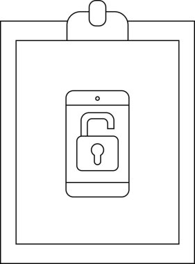 Bir pano, telefon güvenliğinin kapalı olduğunu ima eden kilidi açık bir akıllı telefonu gösteriyor.