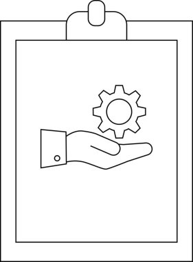 Bir pano vites tutan bir eli gösterir