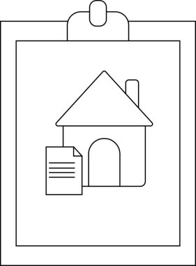 Ev kağıdı minimalistik çizgi tasarımı olan pano