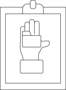 Elin panoda, elinde parmağı bükülmüş bir kart var.