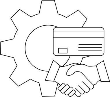 Teçhizat şekli, kart şeklinin altında bir el sıkışma şeklidir.