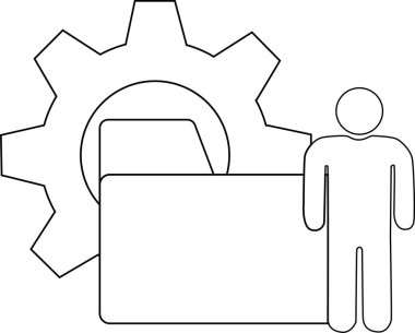 Basit satırları ayarlayan bir teknik veya kullanıcı merkezli dizin ve çubuk figürü