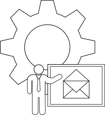 Diyagram, gemideki zarfa işaret eden teçhizat sunucusudur