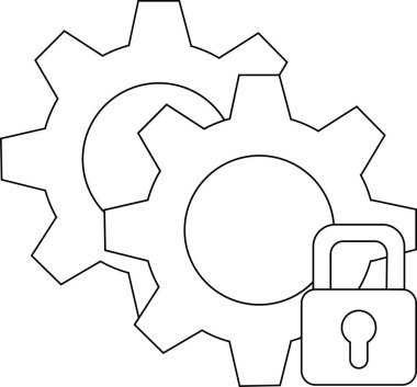 İki dişli asma kilit sistem güvenliğini gösteriyor.