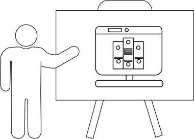 Sunucu, belgeleri bir sehpada görüntüleyenleri gösterir