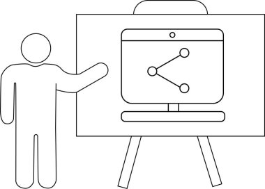 Ağ simgesi ile ekranda gösterilecek kişi çiziliyor