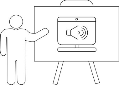 Ses simgesini gösteren bir ekran sunar