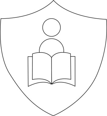 Sayfanın üstünde figürlü kalkan