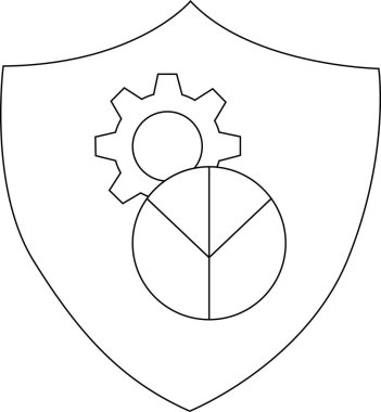 Kalkan amblem teçhizatı koyu siyah çizgilerle örtüşüyor