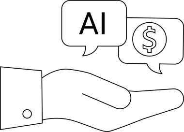 El yapımı yapay zeka ve konuşma baloncukları.