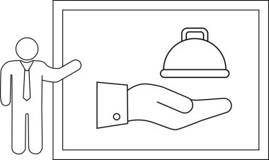 Bir insan, çerçevede bir tabağı tutan bir elin resmini sunar.