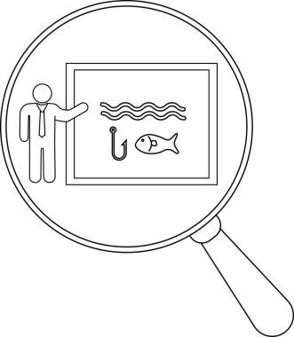 Büyüteç, balık ve sunucu kancalarının sunumunu ortaya çıkardı